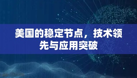 美国的稳定节点,技术领先与应用突破 美国的稳定节点,技术领先与应用突破