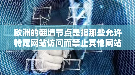 欧洲的翻墙节点是指那些允许特定网站访问而禁止其他网站的网络节点。这些节点通常是基于欧盟的网络法律或国际互联网大会的规则制定的。以下是一些主要的翻墙节点及其特点 欧洲的翻墙节点是指那些允许特定网站访问而禁止其他网站的网络节点。这些节点通常是基于欧盟的网络法律或国际互联网大会的规则制定的。以下是一些主要的翻墙节点及其特点