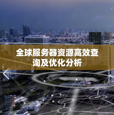 全球服务器资源高效查询及优化分析